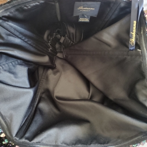 Shoshanna Jamie Sequined Strapless Black Cocktail Mini Dress NWT Size 12 - Picture 14 of 16